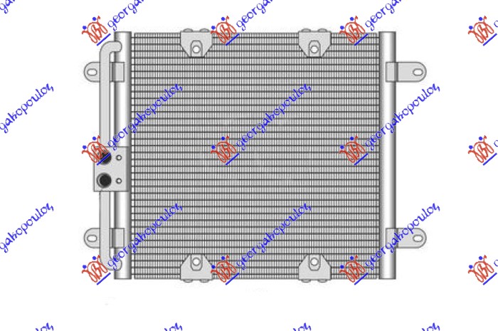 HLADNJAK KLIME 4.2/5.2 FSI BENZIN (344x291x16) AUDI A8 2009-2013 (4H2/4H8/4HC/4HL)