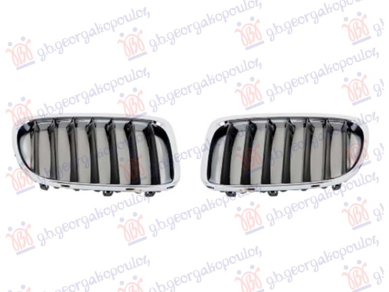 PVC MASKA (HROM/SJAJ-CRNA) SET (SPORT-LINE) BMW X1 2013-2015 (E84)