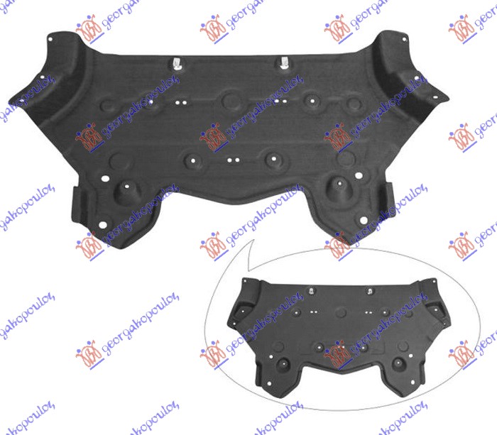 ZASTITA MOTORA PLASTICNA (M50dx) BMW X5 2013-2018 (F15/F85)