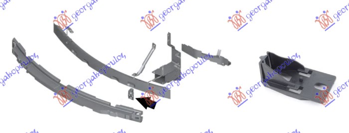 NOSAC SINE PREDNJEG BRANIKA PLASTICNI BMW X5 2013-2018 (F15/F85)