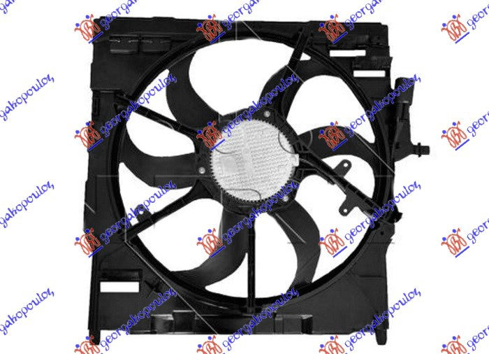 VENTILATOR KOMPLET (2.0-3.0 BENZIN - 2.0-3.0 DIZEL) (520mm) (400W) (3 PIN) BMW X5 2013-2018 (F15/F85)