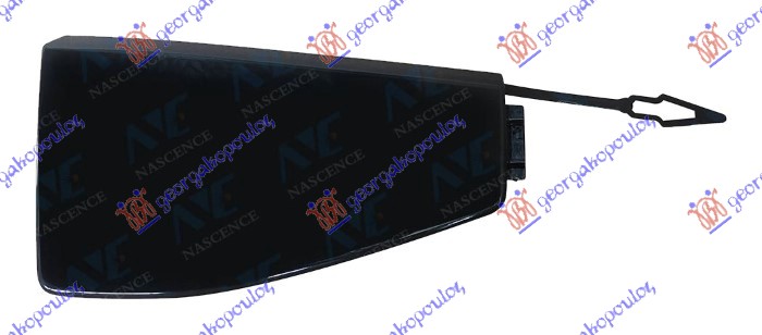 POKLOPAC KUKE PREDNJEG BRANIKA SJAJ-CRNI (M-SPORT & M50) BMW X5 2018-2023 (G05/F95)