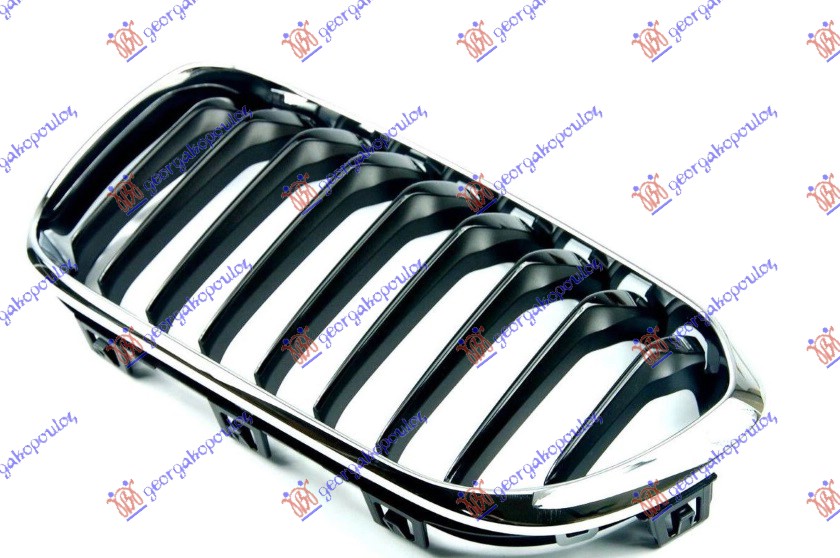 PVC MASKA HROM/CRNA (SPORT LINE) BMW SERIES 1 3/5D 2015-2019 (F21/F20)