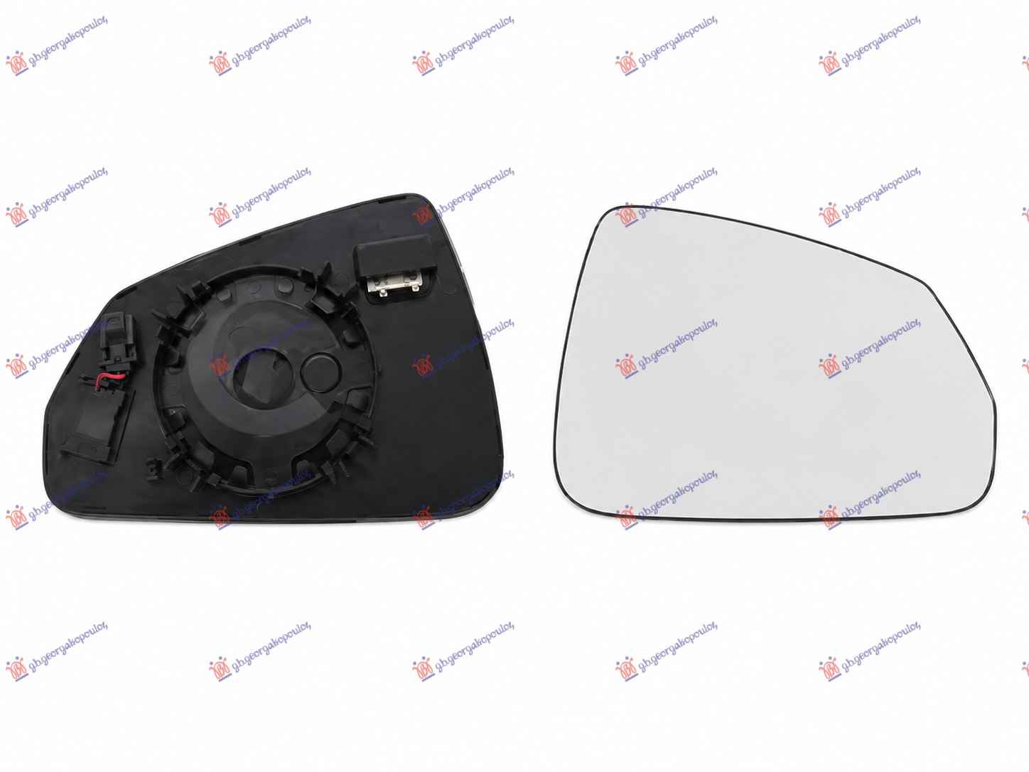 STAKLO RETROVIZORA SA GREJACEM BMW SERIES iX1 od 2022 (2 + 2 PIN) (KONVEKSNO) (U11E)
