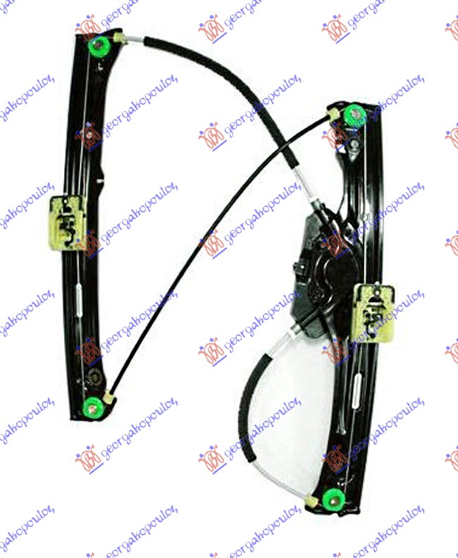 PODIZAC PREDNJEG PROZORA ELEKTRICNI (BEZ MOTORA) BMW X3 2014-2017 (F25)