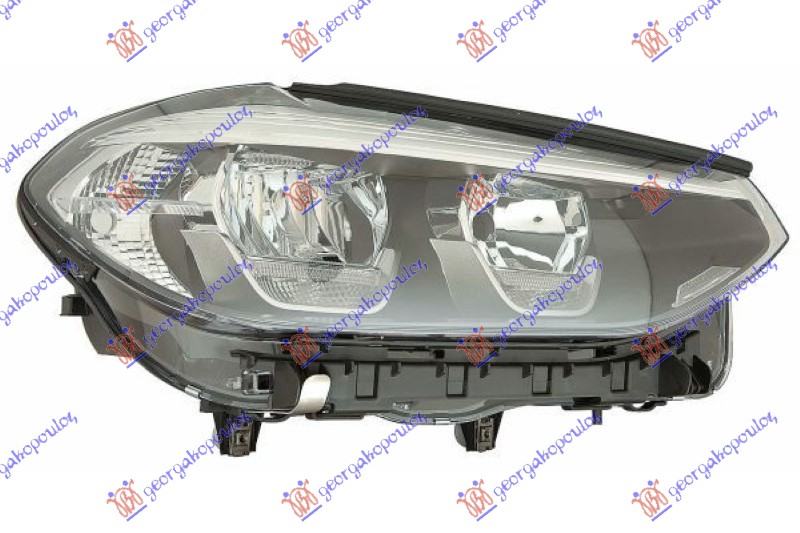 FAR ELEKTRICNI (LED/H7) SA LED DNEVNIM SVETLOM (DEPO) BMW X3 2017-2021 (G01)