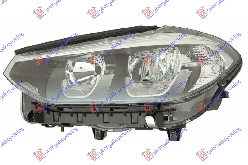 FAR ELEKTRICNI (LED/H7) SA LED DNEVNIM SVETLOM (DEPO) BMW X3 2017-2021 (G01)