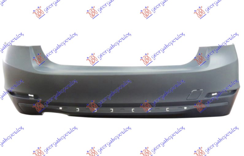 ZADNJI BRANIK PM (1 OTVOR ZA 2 IZDUVNE CEVI AUSPUHA) (SA/BEZ PDC SENZORA) (LUXURY/MODERN/SPORT) (A KVALITET) BMW SERIES 3 SDN/S.W. 2012-2014 (F30/F31/F80)