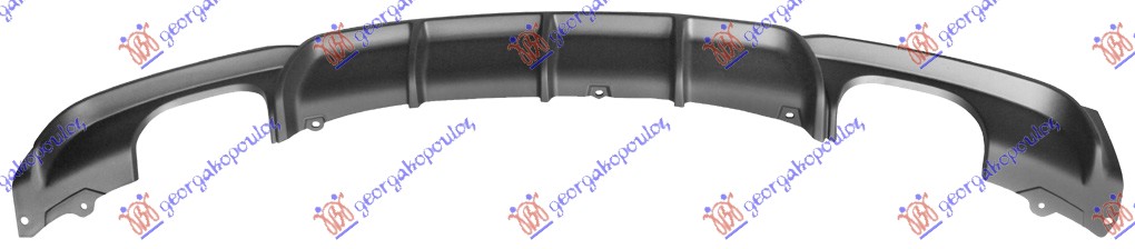 SPOJLER ZADNJEG BRANIKA (2 OTVORA ZA CEVI AUSPUHA) (M-STYLE) BMW SERIES 3 SDN/S.W. 2012-2014 (F30/F31/F80)