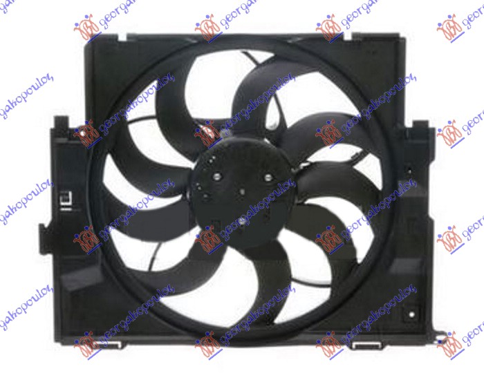 VENTILATOR KOMPLET (BENZIN/DIZEL) (485mm) (400W) (3 PIN) BMW SERIES 1 3/5D 2015-2019 (F21/F20)
