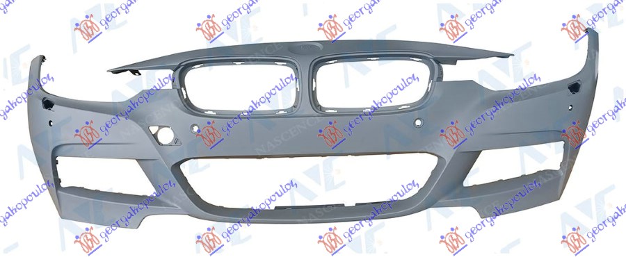 PREDNJI BRANIK PM (6 PDC SENZORI) (PRSKALICE) (M-SPORT) BMW SERIES 3 SDN/S.W. 2014-2018 (F30/F31/F80)