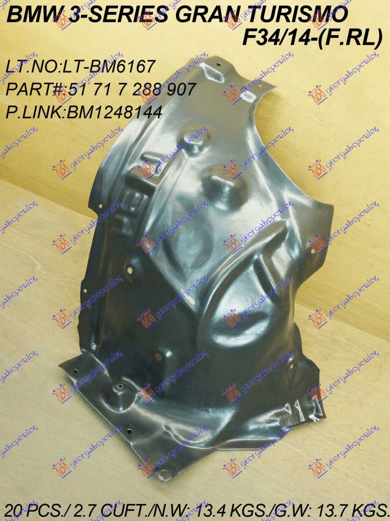 POTKRILO (ZADNJI DEO) BMW SERIES 3 GT 2012-2020 (F34)