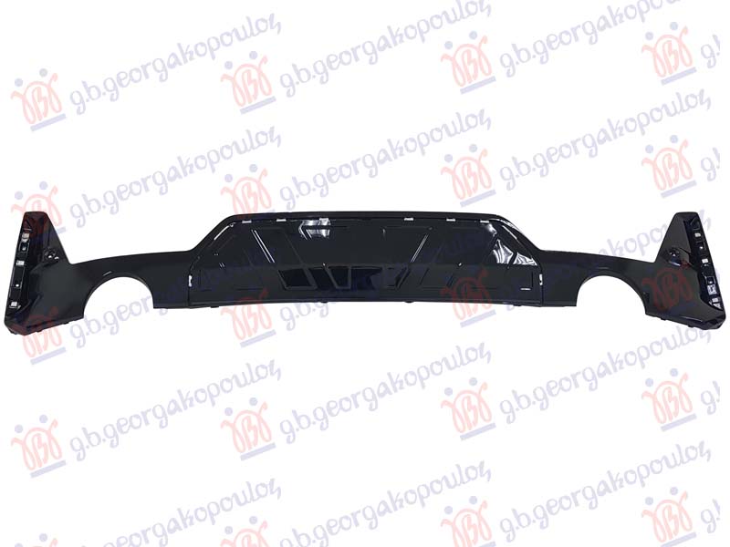 SPOJLER ZADNJEG BRANIKA SJAJ-CRNI (2 PDC SENZORA) (2 OKRUGLA OTVORA ZA IZDUVNE CEVI) (SEDAN/G20) (M-PERFORMANCE/330i) BMW SERIES 3 SDN/S.W. 2022- (G20/G21/G80/G81)