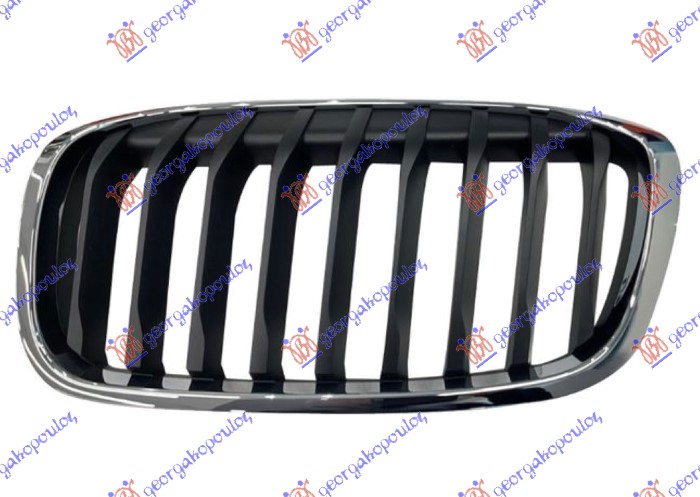 PVC MASKA HROM/CRNA (BASIC) BMW SERIES 2 ACTIVE/GRAN TOURER 2017-2021 (F45/F46