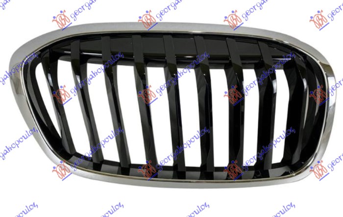 PVC MASKA HROM/SJAJ-CRNA (SPORT LINE/M-SPORT) BMW SERIES 2 ACTIVE/GRAN TOURER 2017-2021 (F45/F46
