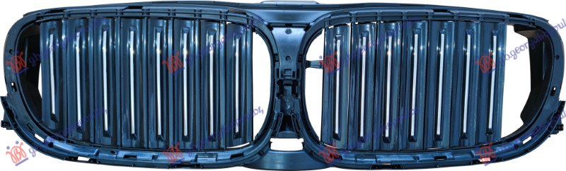 NOSAC PVC MASKE GORNJI (HROM LAJSNE) (SA MOTOROM) (SA NIGHT VISION) BMW SERIES 7 2015-2019 (G11/G12)