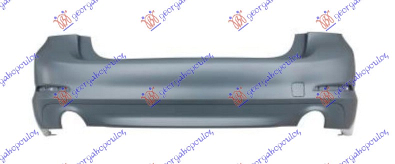 ZADNJI BRANIK PM (SEDAN) (2 OKRUGLA OTVORA ZA IZDUVNE CEVI AUSPUHA) (BASE) BMW SERIES 5 2016-2020 (G30/G31/F90)
