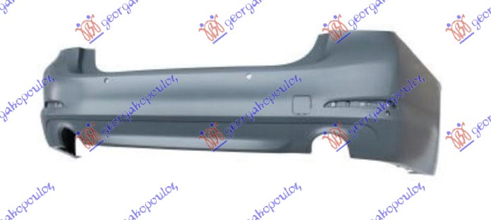ZADNJI BRANIK PM (SEDAN) (2 OKRUGLA OTVORA ZA IZDUVNE CEVI AUSPUHA) (4 PDC SENZORI) (BASE) BMW SERIES 5 2016-2020 (G30/G31/F90)