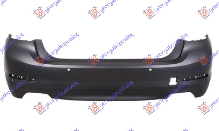 ZADNJI BRANIK PM (SEDAN) (2 KOCKASTA OTVORA ZA IZDUVNE CEVI AUSPUHA) (6 PDC SENZORI) (BASE) BMW SERIES 5 2016-2020 (G30/G31/F90)