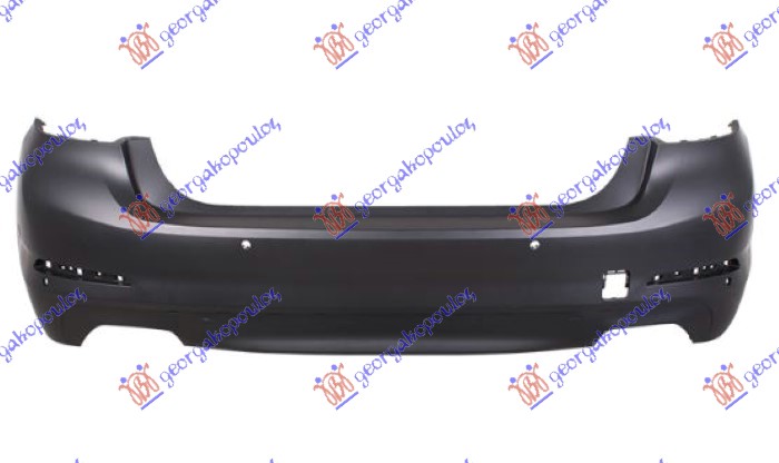 ZADNJI BRANIK PM (SEDAN) (2 KOCKASTA OTVORA ZA IZDUVNE CEVI AUSPUHA) (4 PDC SENZORI) (LUXURY-LINE/SPORT-LINE) BMW SERIES 5 2016-2020 (G30/G31/F90)