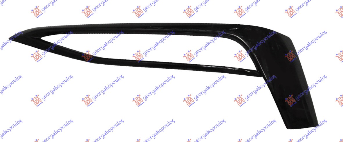 LAJSNA RESETKE PREDNJEG BRANIKA GORNJA CRNA (SPORT LINE) BMW SERIES 5 2016-2020 (G30/G31/F90)