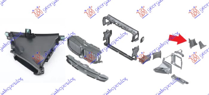 USMERIVAC VAZDUHA BLATOBRANA UNUTRASNJI BMW SERIES 5 2016-2020 (G30/G31/F90)