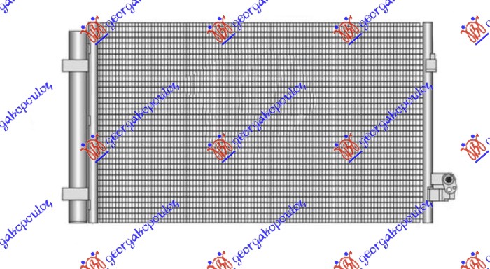HLADNJAK KLIME 4.4 M5/M550 BENZIN (660x382x16) BMW SERIES 7 2015-2019 (G11/G12)
