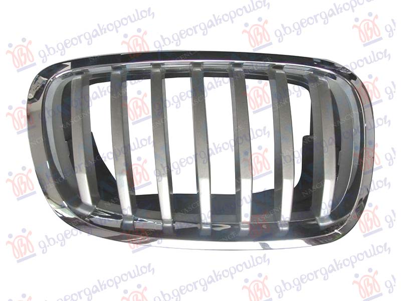 PVC MASKA SREBRNA (HROM OKVIR) (& M50) 2012- BMW X6 2008-2014 (E71/E72)