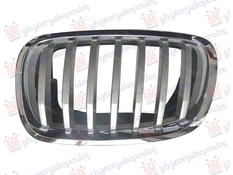 PVC MASKA SREBRNA (HROM OKVIR) (& M50) 2012- BMW X6 2008-2014 (E71/E72)