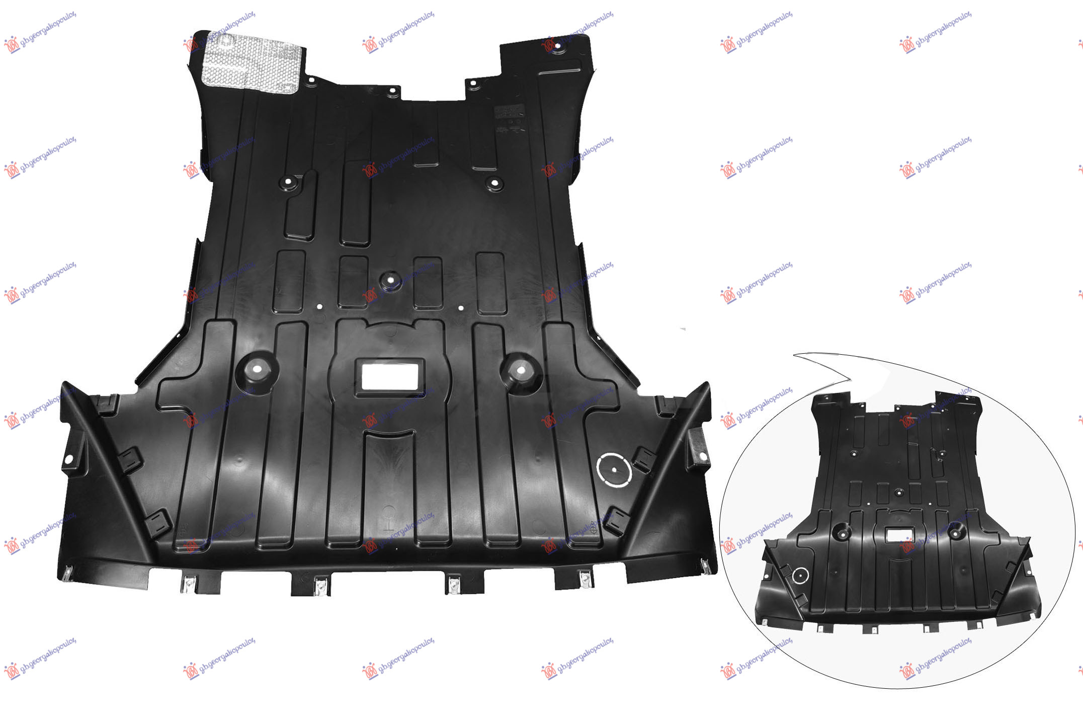ZASTITA MOTORA ZADNJA PLASTICNA BMW X4 2014-2018 (28iX/35iX) (SA ALUMINIJUMOM) (F26)