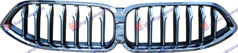 PVC MASKA SREBRNA/HROM/CRNA (BEZ KAMERE) BMW SERIES 8 2018- (G15/G16/G14/F91/F92/F93)
