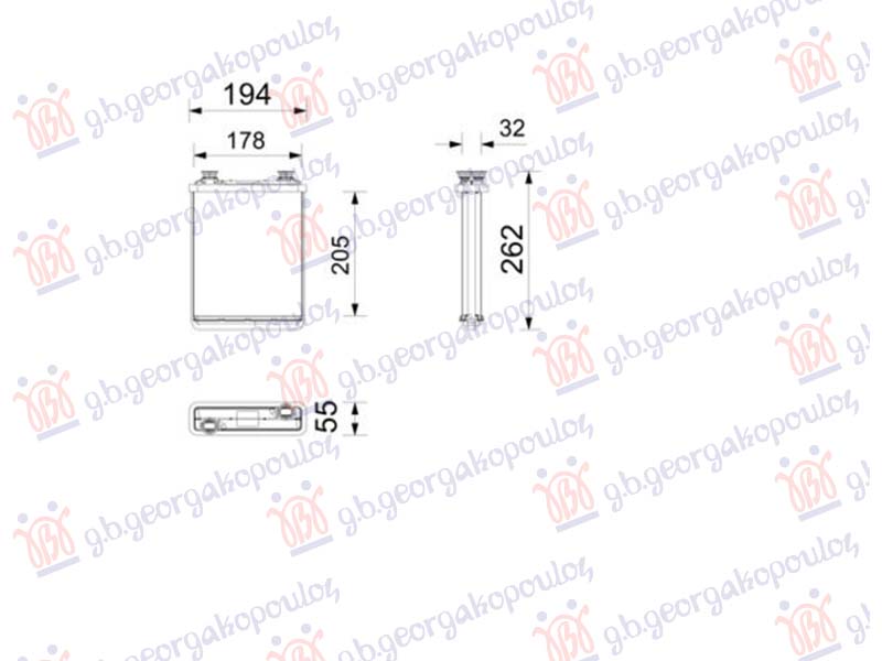GREJAC KABINE (205x173) (NISSENS) BMW SERIES iX 2021- (I20)