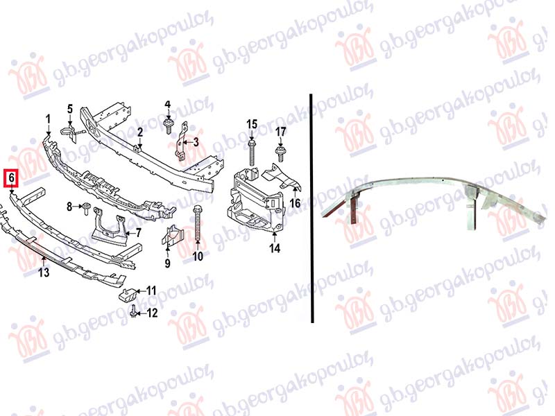 SINA PREDNJEG BRANIKA DONJA ALUMINIJUM BMW SERIES 7 2022- (G70)