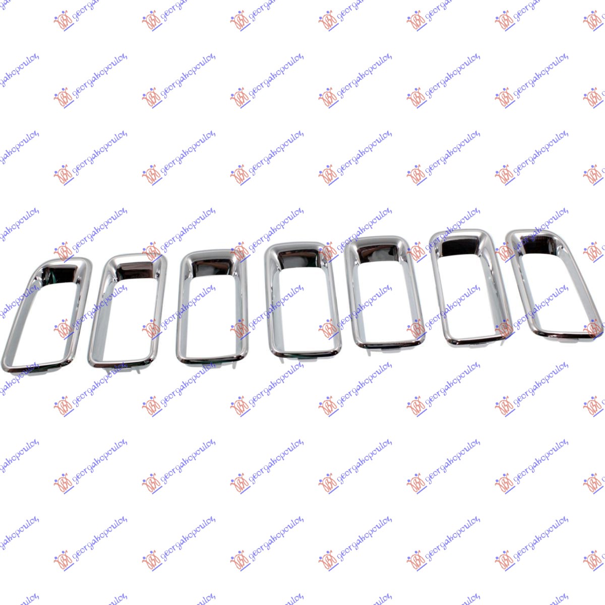 LAJSNA PVC MASKE HROM (7 KOM) JEEP COMPASS 2011-2016 (MK49)