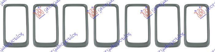 LAJSNA PVC MASKE HROM (SET 7 KOM) JEEP GRAND CHEROKEE 2014-2017 (WK/WK2)