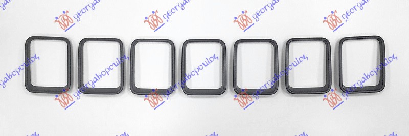 PVC MASKA CRNA (SET 7 KOM) JEEP GRAND CHEROKEE 2017-2021 (WK/WK2)