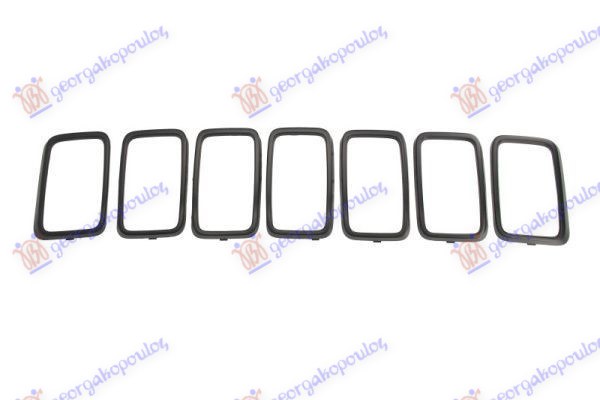 PVC MASKA CRNA (SRT) (SET 7 KOM) JEEP GRAND CHEROKEE 2017-2021 (WK/WK2)