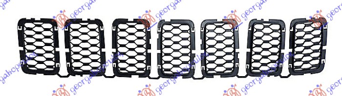 PVC MASKA CRNA SACE (SET 7 KOM) JEEP GRAND CHEROKEE 2017-2021 (WK/WK2)