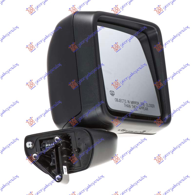 RETROVIZOR ELEKTRICNI SA GREJACEM JEEP WRANGLER 2018- (JL)