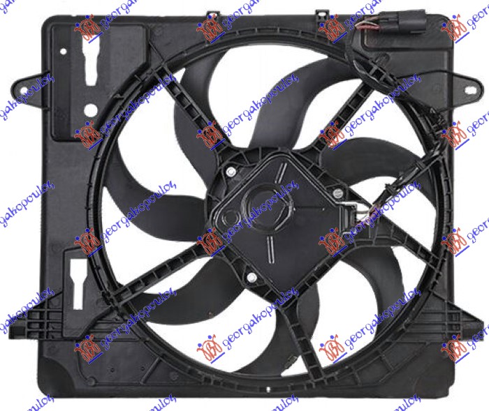 VENTILATOR KOMPLET (3.6 V6 BENZIN) (485mm) (3 PIN) JEEP WRANGLER 2/4D 2007-2018 (JK)