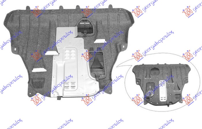 ZASTITA MOTORA PLASTICNA JEEP CHEROKEE 2014-2019 (KL)
