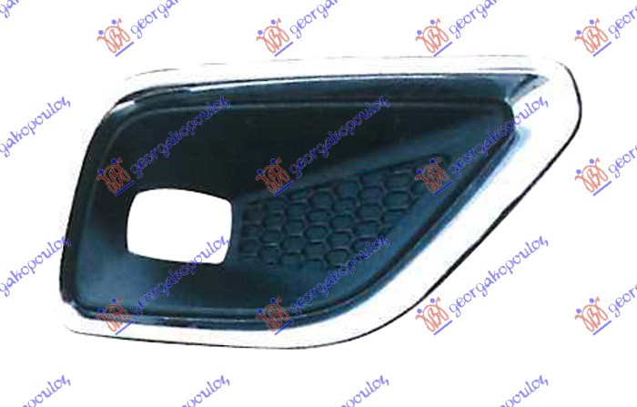 RESETKA PREDNJEG BRANIKA (HROM OKVIR) JEEP CHEROKEE 2019- (KL)