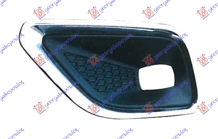 RESETKA PREDNJEG BRANIKA (HROM OKVIR) JEEP CHEROKEE 2019- (KL)
