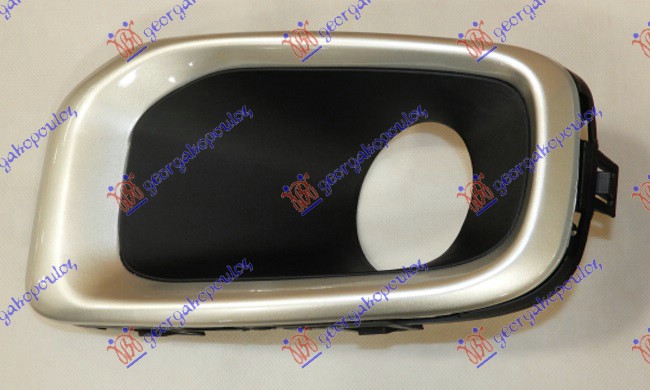 OKVIR MAGLENKE SREBRNI/CRNI JEEP RENEGADE 2014-2018 (BU/B1/BV)