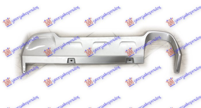 SPOJLER ZADNJEG BRANIKA SREBRNI (1 OTVOR ZA 2 CEVI AUSPUHA) JEEP RENEGADE 2014-2018 (BU/B1/BV)