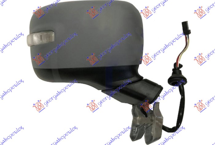 RETROVIZOR ELEKTRICNI SA GREJACEM PM (ELEKTRO-SKLOPIV) (MIGAVAC) (SENZOR) (KONVEKSNO STAKLO) JEEP RENEGADE 2014-2018 (BU/B1/BV)