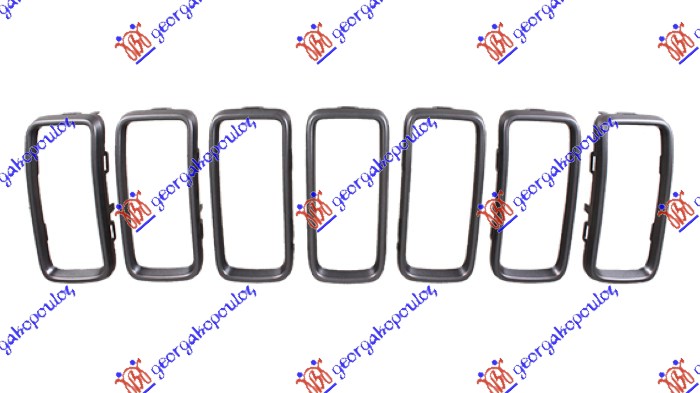 PVC MASKA (TRAILHAWK) (SET 7 KOM) JEEP RENEGADE 2018- (BU/B1/BV)