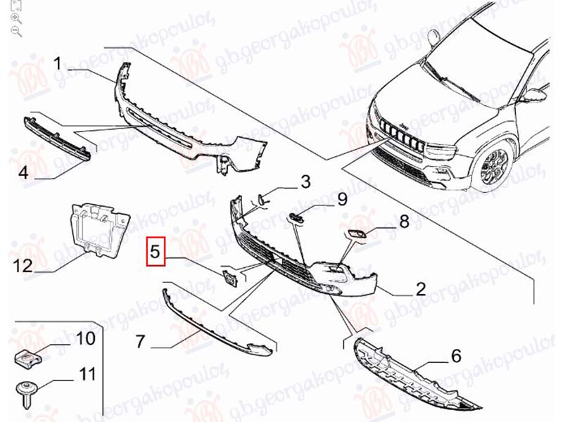 POKLOPAC SENZORE TEMPOMATA (ORIGINALNI) JEEP AVENGER 2022- (J2)