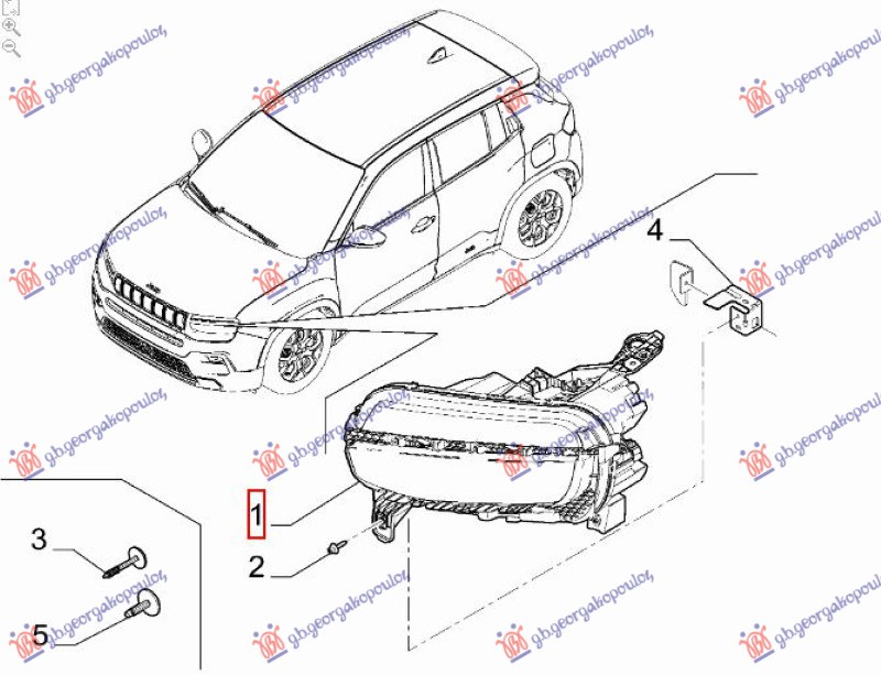 FAR (ORIGINALNI) JEEP AVENGER 2022- (J2)