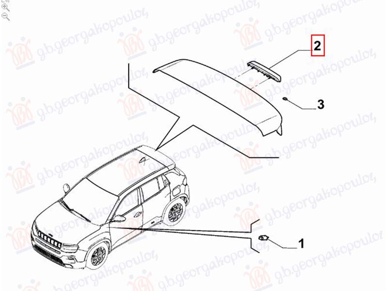 TRECA STOP LAMPA (ORIGINALNI) FIAT 600 2023- (365/364)